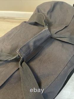 US Army Black Duffle Bag Fort Benning 1999 Recruit Gear Lot Military Ephemera
