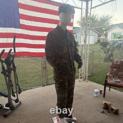 US Army Camouflage Military BDU Uniform Set Jacket & Pants with patrol cap