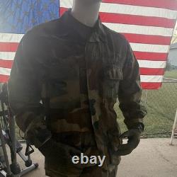 US Army Camouflage Military BDU Uniform Set Jacket & Pants with patrol cap