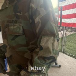 US Army Camouflage Military BDU Uniform Set Jacket & Pants with patrol cap