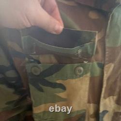 US Army Camouflage Military BDU Uniform Set Jacket & Pants with patrol cap