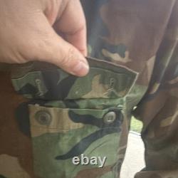 US Army Camouflage Military BDU Uniform Set Jacket & Pants with patrol cap