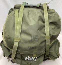 US Army Field Pack Combat Nylon LC-1 Large Alice Vintage Backpack with Frame
