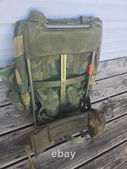 US Army Field Pack Combat Nylon LC1 Medium Alice Vintage Backpack Rucksack Frame
