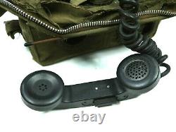 US Army Field Telephone Set TA-312/PT Vintage Military Radio Phone Vietnam