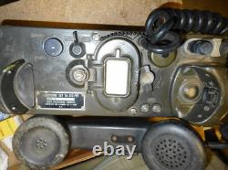US Army Field Telephone TA-312/PT Military Phone with Bag