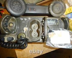 US Army Field Telephone TA-312/PT Military Phone with Bag