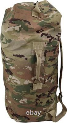 US Army GI Genuine Military Issue Duffle Bag, Cordura Nylon, 2 Carrying Straps