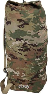 US Army GI Genuine Military Issue Duffle Bag, Cordura Nylon, 2 Carrying Straps