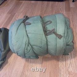 US Army Intermediate Cold Weather Sleeping Bag withHood Military Surplus Mummy Bag