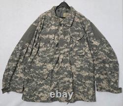 US Army Issue ACU Digital Cold Weather Field M65 Combat Jacket Size XL Long XLL