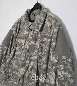 US Army Issue ACU Digital Cold Weather Field M65 Combat Jacket Size XL Long XLL