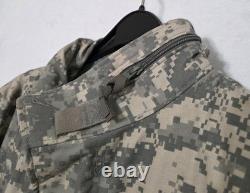 US Army Issue ACU Digital Cold Weather Field M65 Combat Jacket Size XL Long XLL