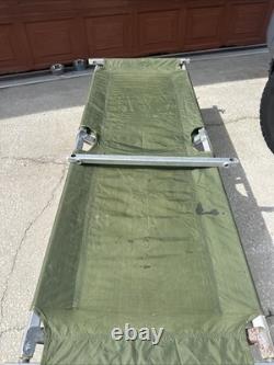 US Army Issue American Military Aluminum Cot Look Read Free Ship