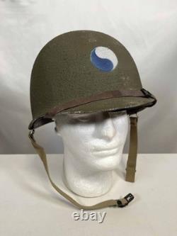 US Army M1 Helmet WWII Restored Genuine Military Surplus with Replica Parts