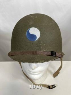 US Army M1 Helmet WWII Restored Genuine Military Surplus with Replica Parts