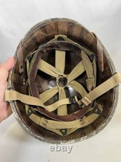 US Army M1 Helmet WWII Restored Genuine Military Surplus with Replica Parts