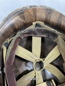 US Army M1 Helmet WWII Restored Genuine Military Surplus with Replica Parts