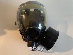 US Army M40 Gas Mask Size M Carry Bag Clear Lens Insert Canteen Cap Military