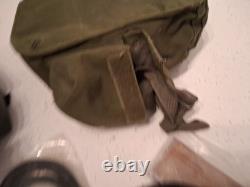 US Army M40 Series Military Gas Mask Set With Bag