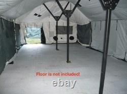 US Army MGPT 18x36 Military Tent Heavy Duty Modular Shelter Surplus Canvas
