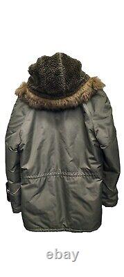 US Army Military Extreme Cold Weather N-3B Parka Large 42-44 Excellent Con