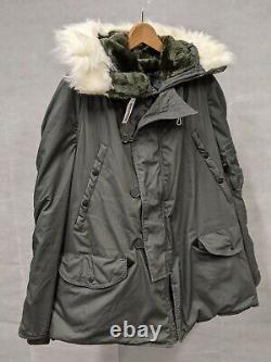 US Army Military Extreme Cold Weather N3B Snorkel Parka Jacket Coat Medium