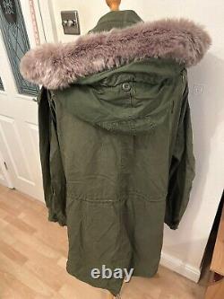 US Army Military Extreme Cold Weather Parka Jacket Coat Winter Large No Liner