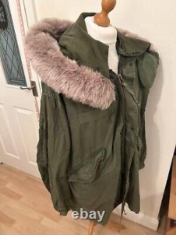 US Army Military Extreme Cold Weather Parka Jacket Coat Winter Large No Liner