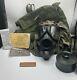 Us Army Military Issue M40 Gas Mask M/l With Nbc Hood Us Army Carrier Case +more