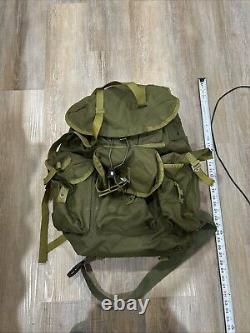 US Army Military LC-1 Large Combat Field Pack Alice Backpack WITH FRAME! VTG