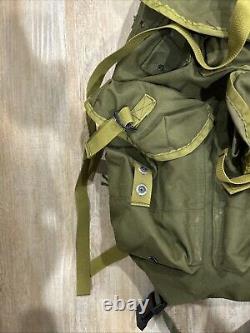 US Army Military LC-1 Large Combat Field Pack Alice Backpack WITH FRAME! VTG