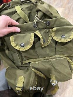 US Army Military LC-1 Large Combat Field Pack Alice Backpack WITH FRAME! VTG