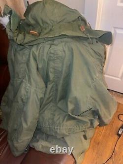 US Army Military M65 Extreme Cold Weather Fishtail Parka Coat with Hood Surplus
