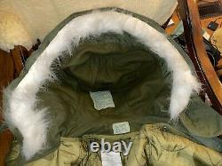US Army Military M65 Extreme Cold Weather Fishtail Parka Coat with Hood Surplus