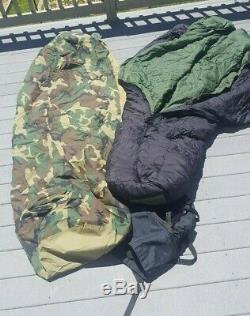 US Army Military Sleeping Bag 3-Piece Modular Bivy Gore-Tex Stuff Sack Woodland