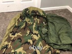 US Army Military Sleeping Bag Modular 2-Layer Laminate Woodland Camo