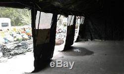 US Army Military Tent Tan Base-X 307 Shelter System HUGE 18x35 FAST 5 min set-up