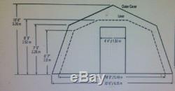 US Army Military Tent Tan Base-X 307 Shelter System HUGE 18x35 FAST 5 min set-up