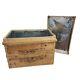 Us Army Military Wooden Shipping Crate Japan 1965 With Lid Chest