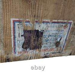 US Army Military Wooden Shipping Crate Japan 1965 with Lid Chest