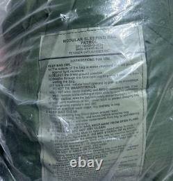 US Army Modular Sleeping Bag Patrol Tennier Military NEW SEALED NOS