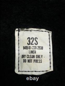 US Army Navy Coat Crewneck Military Surplus Navy Blue Used