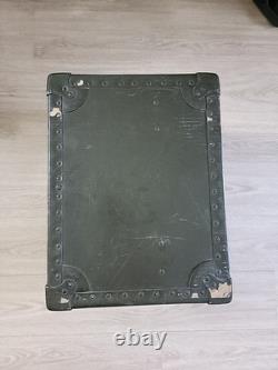US Army Officer Field Mess Kit Chest Aluminum Tableware VTG Case Set Vietnam