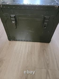 US Army Officer Field Mess Kit Chest Aluminum Tableware VTG Case Set Vietnam