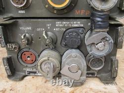 US Army RT-70/GRC Transceiver & AM-65/GRC Power Supply Vintage Military Radio