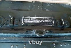 US Army Signal Corps RT 77A GRC 9 Jeep Radio Receiver Transmitter