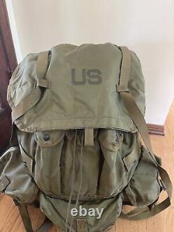 US Army USGI Military Alice LC-1 Large OD Green Combat Field Pack With Metal Frame