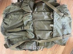 US Army USGI Military Alice LC-1 Large OD Green Combat Field Pack With Metal Frame