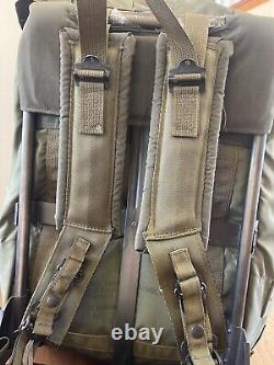 US Army USGI Military Alice LC-1 Large OD Green Combat Field Pack With Metal Frame